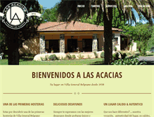 Tablet Screenshot of lasacaciasposada.com.ar